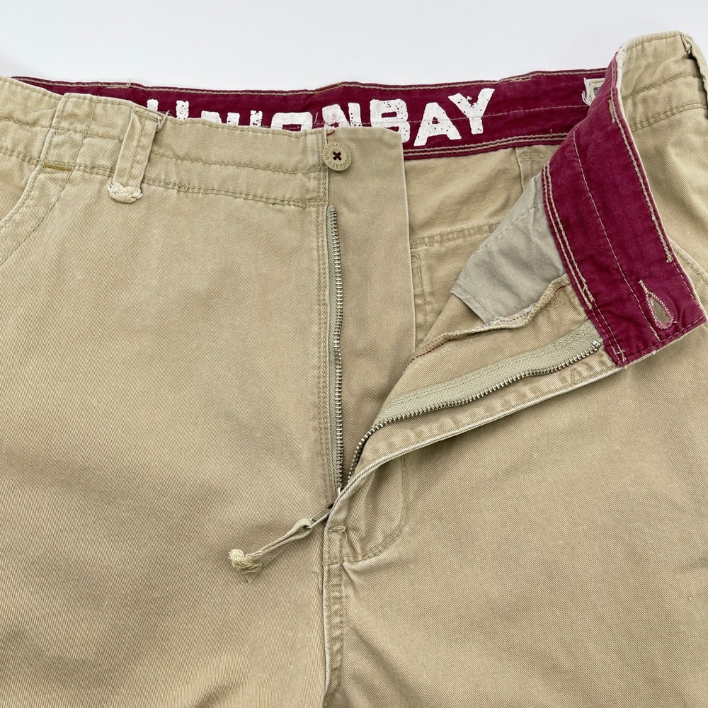 Y2K Unionbay Cargo Shorts Mens 38 Cotton Twin Palm Skater Gorpcore Street Retro - Picture 8 of 16